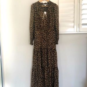 Veronica Beard Leopard Maxi Dress - NWT